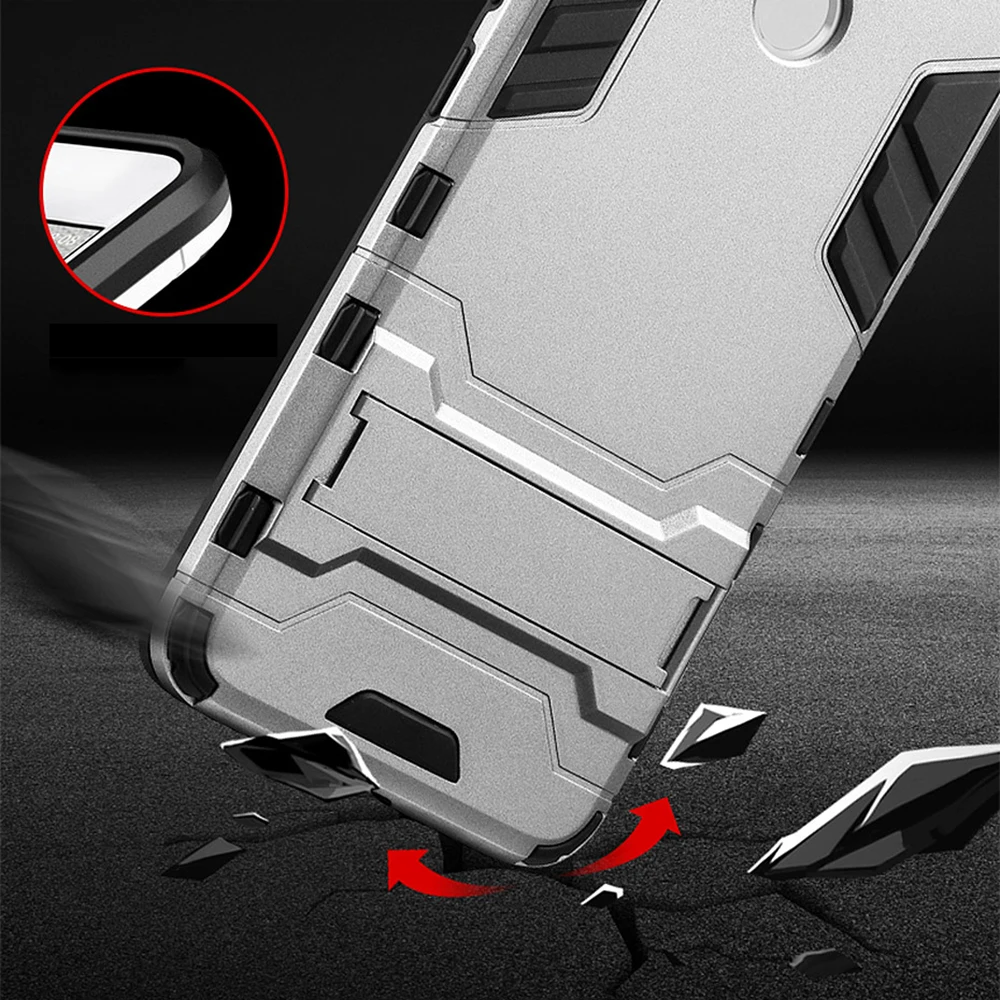 Armor Case For Xiaomi Redmi 4x Pro Shockproof Robot Silicone Rubber Hard Back Cover On Xiomi 4 X Phone Coque Xaomi | Мобильные