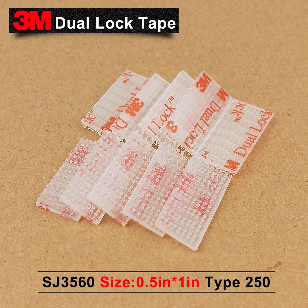 3M SJ3560 Clear Reclosable Fastener self adhesive tape 1in*0.5in*1000pcs/5% off if 2lots or more/We can offer any size | Обустройство