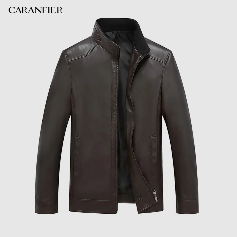 CARANFIER короткий рукав для мужчин одежда модные повседневное футболки ZH-003 - Цвет: Brown