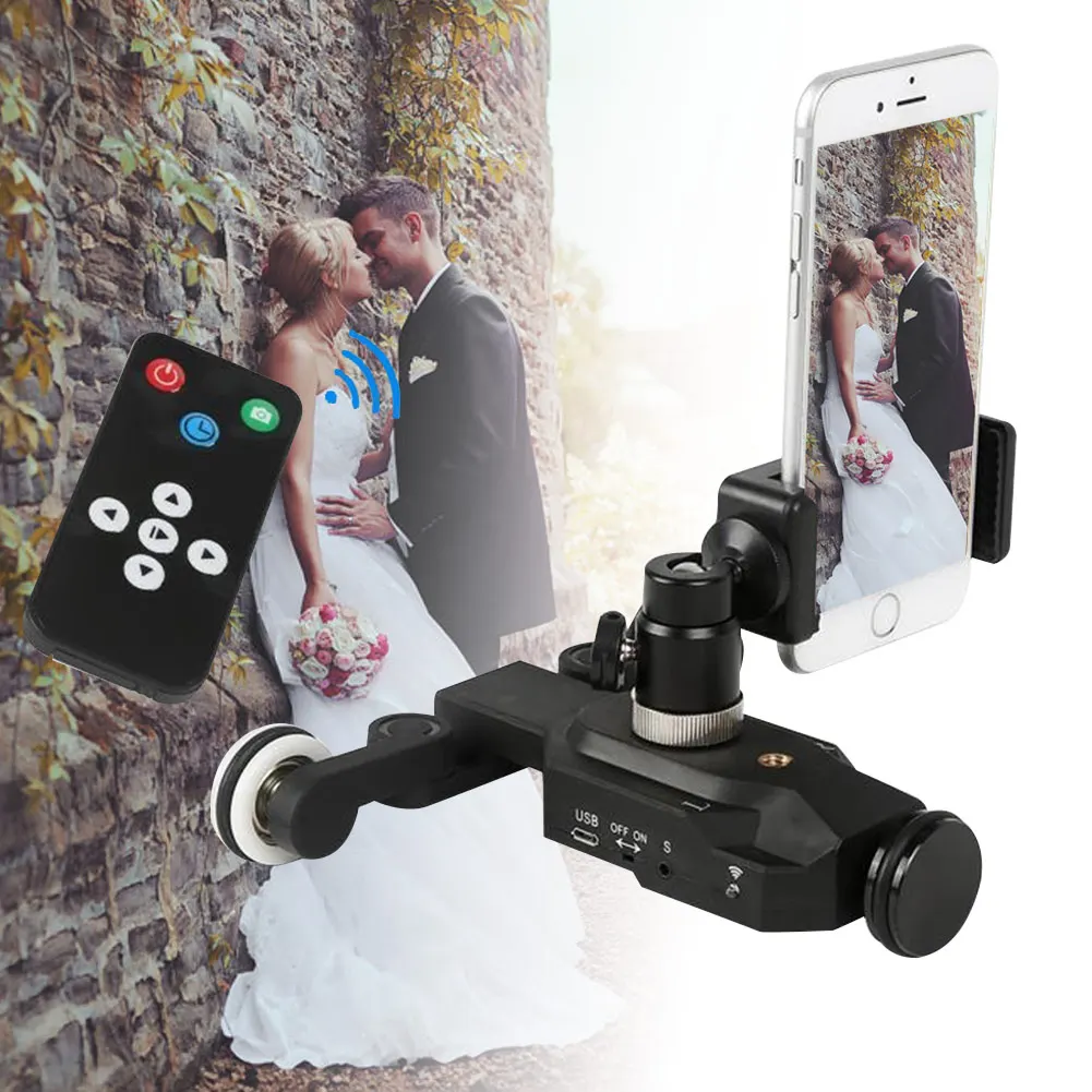

3-Wheels Wireless Video CameraTrack Slider Rail for Action DSLR Cameras GDeals