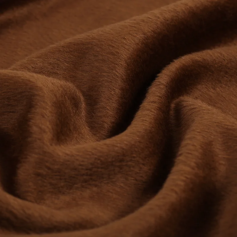 Двустороннее пальто из ткани альпака золотого верблюжьего цвета fabrics-850gsm ширина