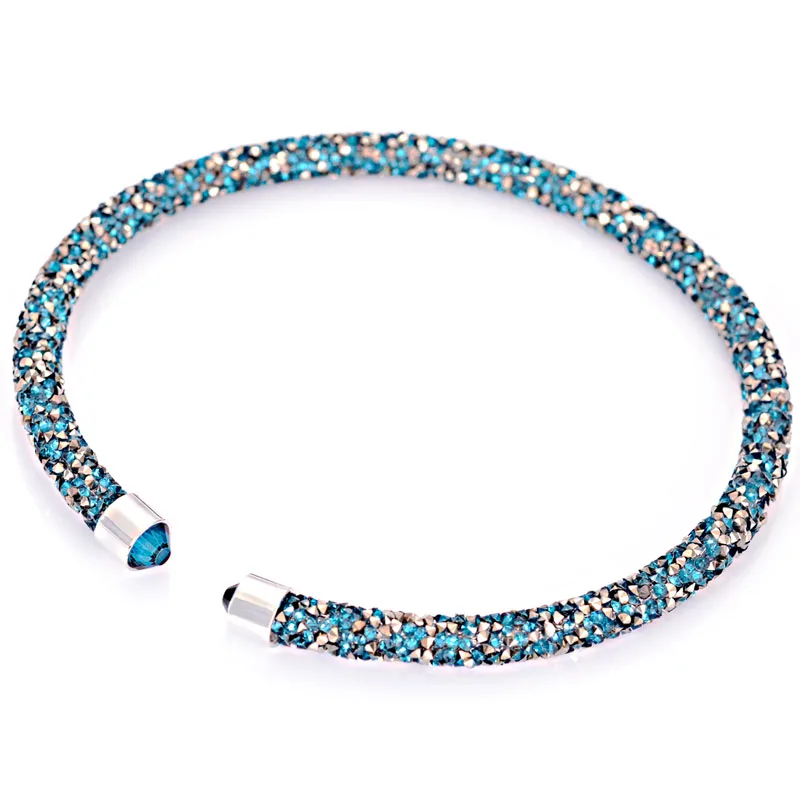 Кристалл ожерелье колье уникальными Полный Rhinestone пыли ожерелья моменты с