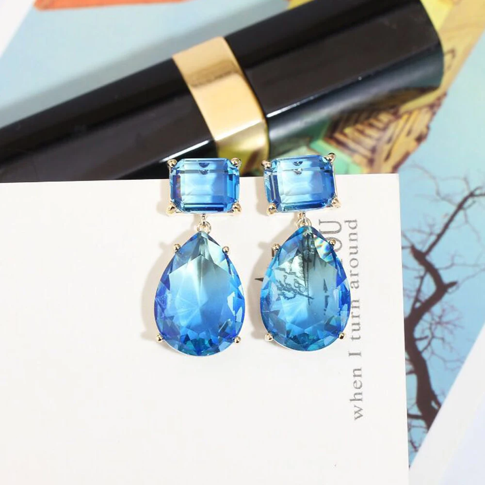 Женские винтажные серьги-капельки hiневесты роскошные серьги с фианитом класса