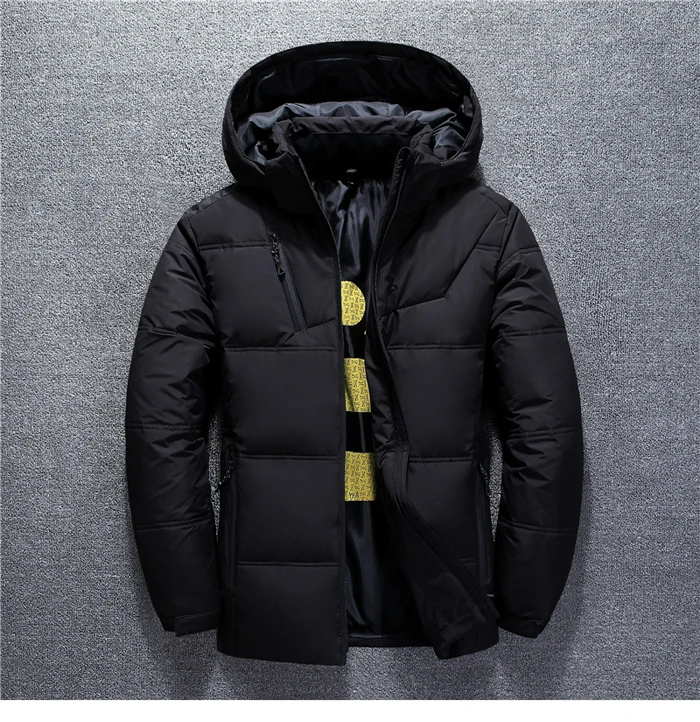 VROKINO New In Thick Winter Warm Down Jacket Men's Casual High Quality White Duck Down Jacket Men's Parker Coat M-3XL