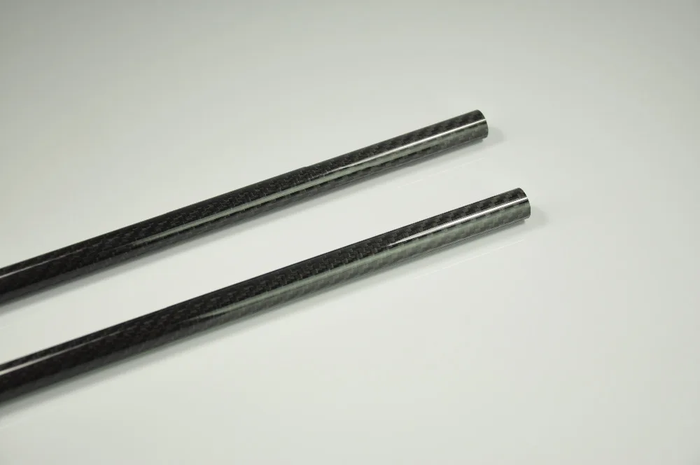 2pcs 1000mm Carbon Fiber Tube 8mm x 6mm 3K Plain Weave Glossy Surface For RC Airplane Quadcopter | Игрушки и хобби