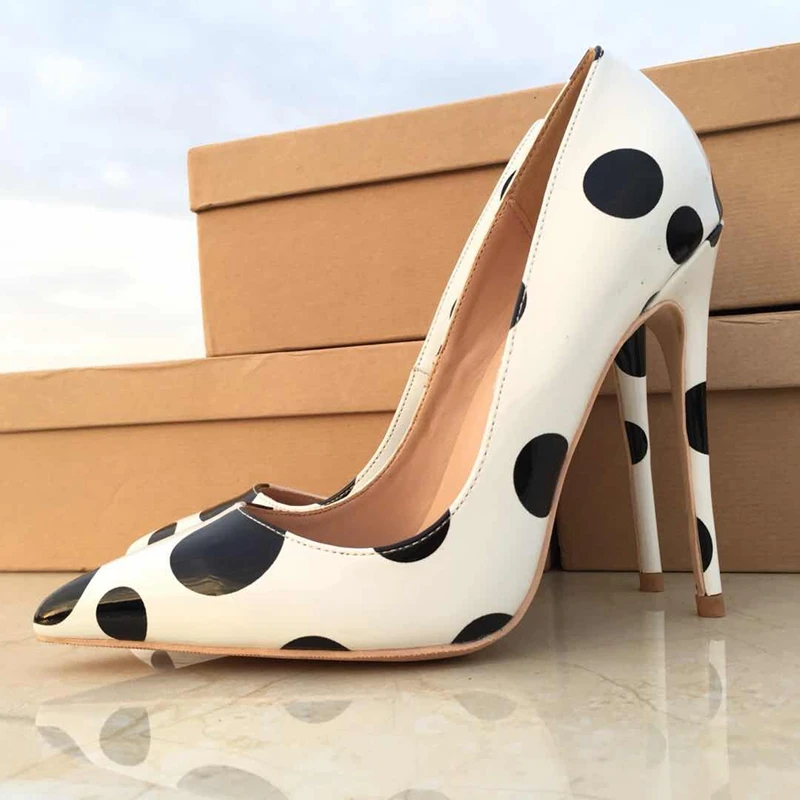 

MStacchi Patent Leather High Heeled Lady Pumps Shallow Pointed Toe Woman Shoes Party Shoes Slip-On Spring Women Wedding Shoes