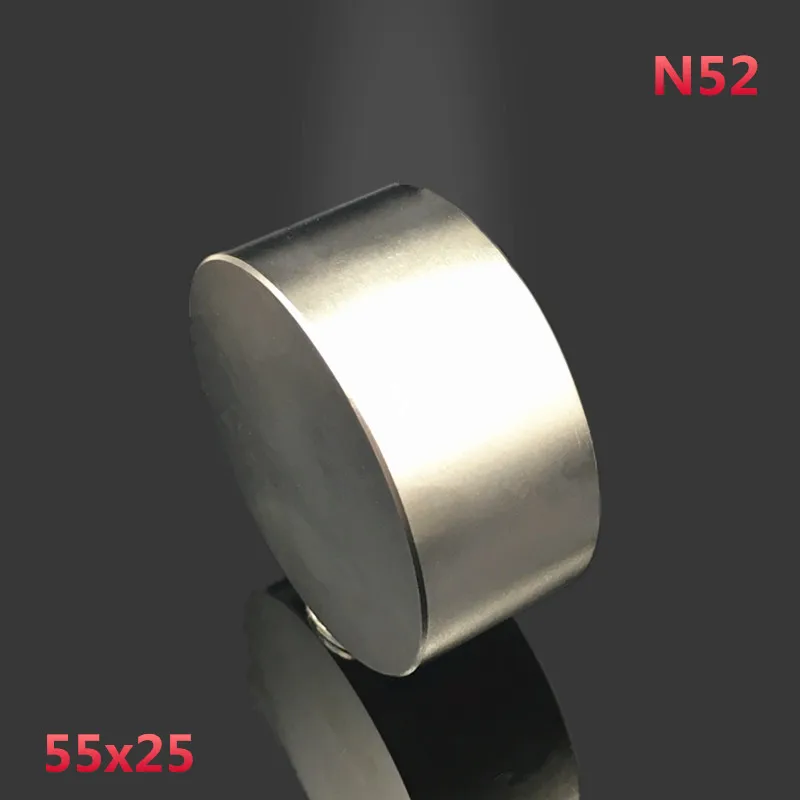 Неодимовый магнит круглые мощные редкоземельные магниты 2 шт. 55 х25 мм |