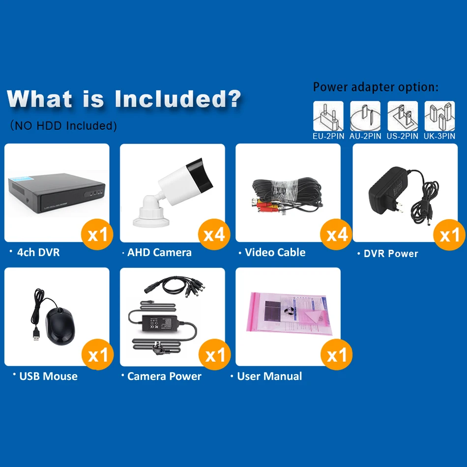 4ch DVR комплект CCTV камера системы открытый AHD 1080 P 720 ИК светодио дный ночное видение