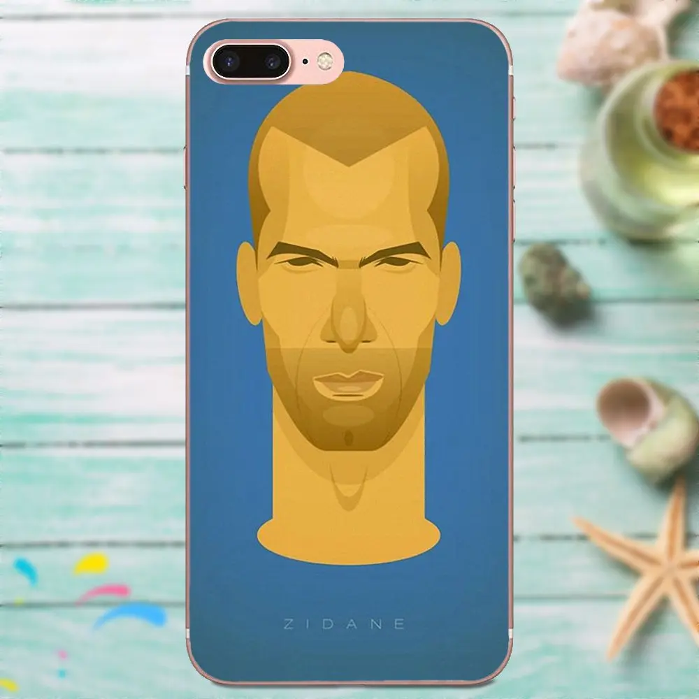 Для Apple iPhone X XS Max XR 4 4S 5 5C 5S SE 6 6S 7 8 Plus Мягкий ТПУ чехол для телефона Zidane Football |