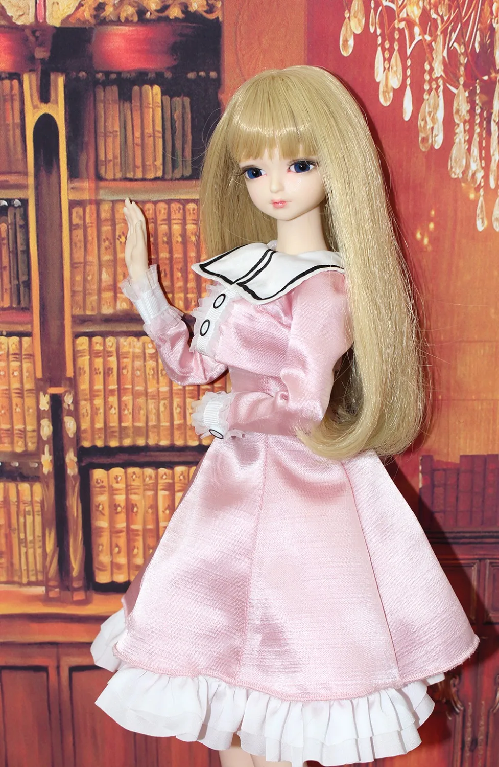 DBS мечта фея 1/4 bjd 45 см с/без одежды сочетание с светлыми волнистыми волосами