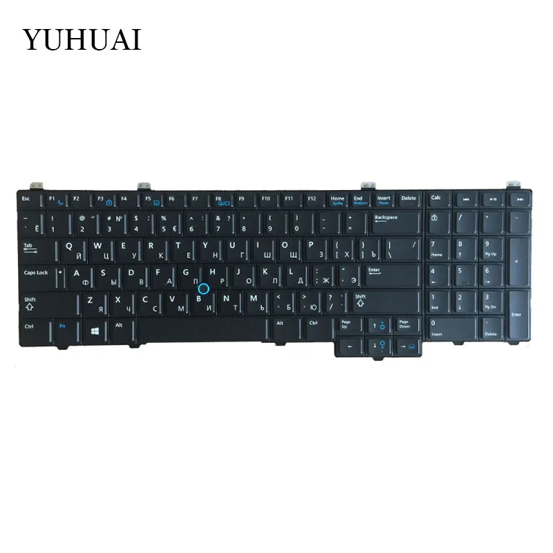 Новая русская клавиатура для ноутбука DELL Latitude 15 5000 E5540 с мышей и черной