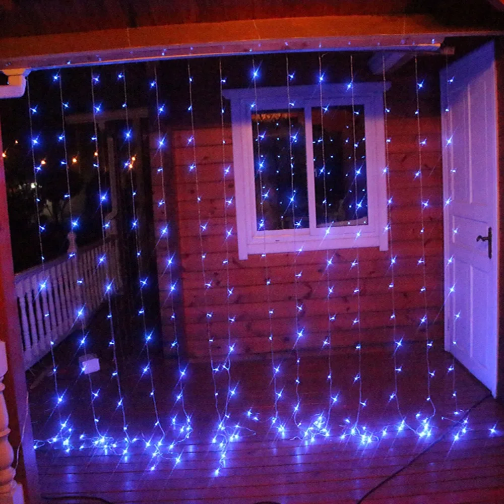 3 м * светодиодная гирлянда для занавесок сосульки сада занавески праздника