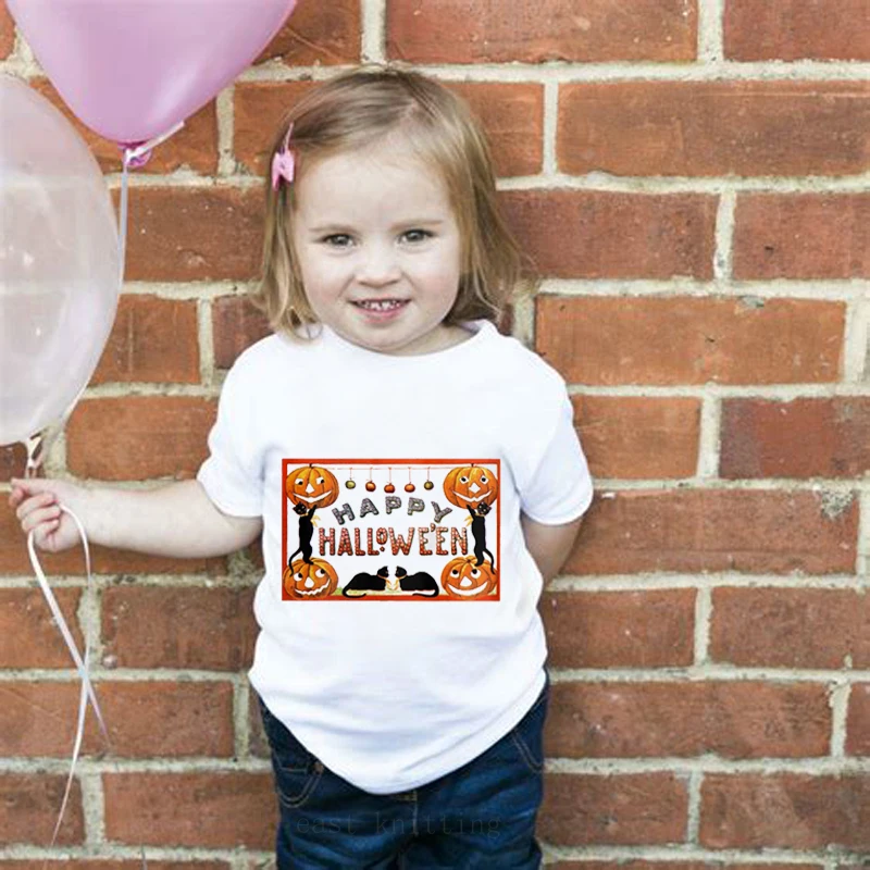 

DERMSPE Kids Girls Boys Cotton Short Sleeve Cartoon Yellow Letter Print Loose Clothing Children 0-10 Tops Kids Baby T-shirt