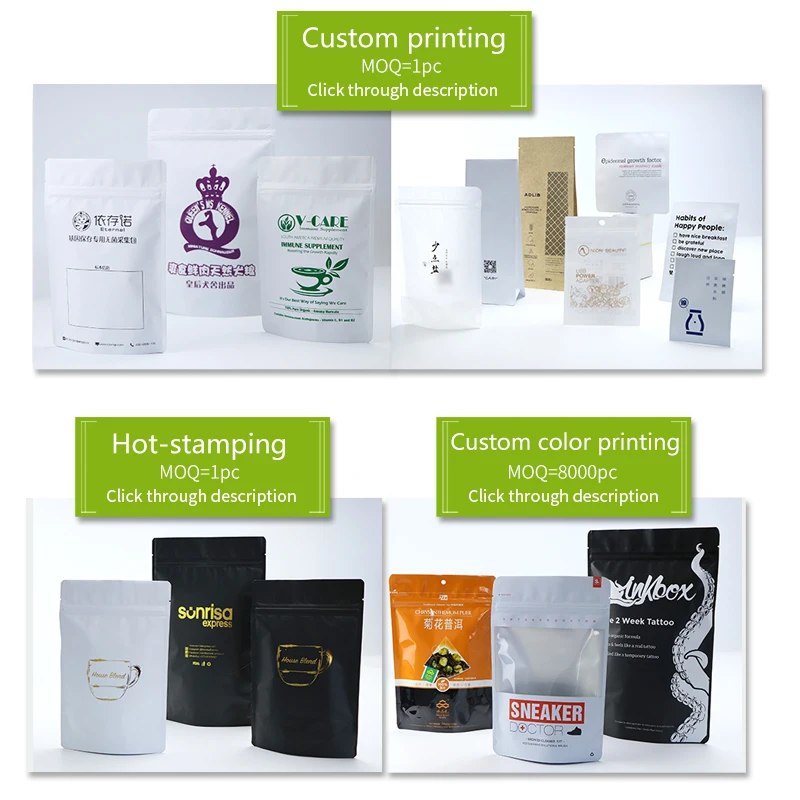 

Small quantity custom logo printing service on bag customized printing bag service