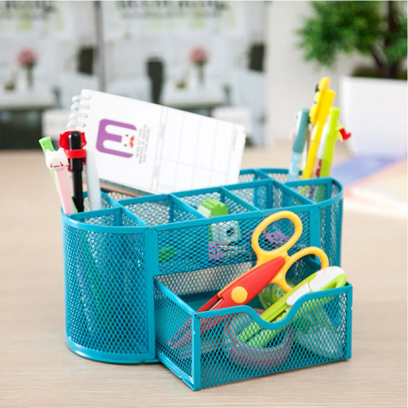 Новое поступление металлический сетчатый настольный офисный органайзер
