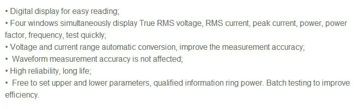 Быстрое прибытие UTE1003B Bench True RMS напряжение тока коэффициент мощности и измеритель мощности Анализатор Диапазон 3000 Вт