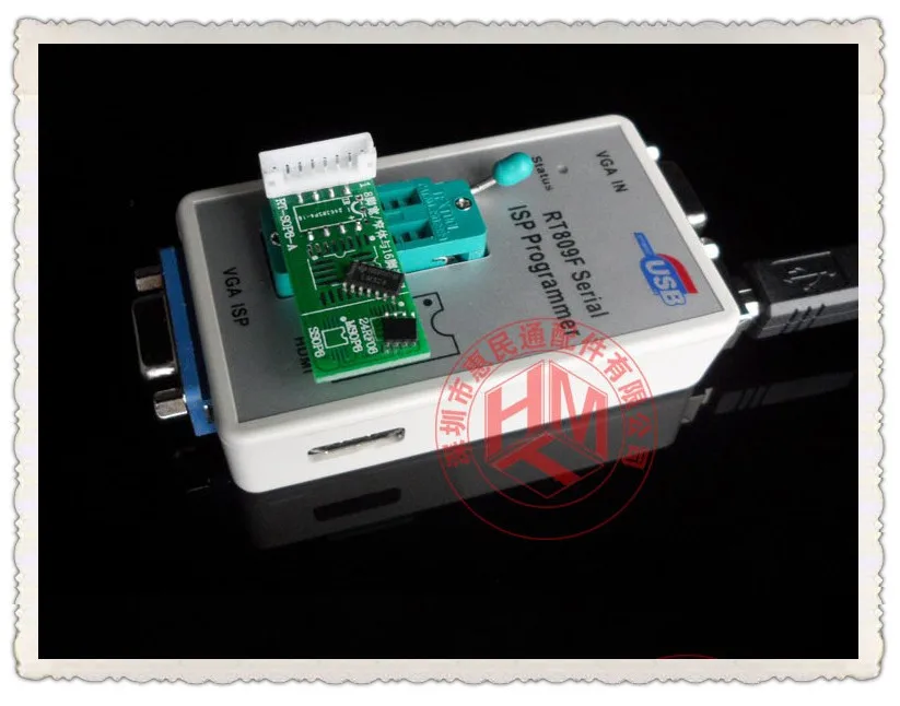 

Free Shipping RT809F Serial ISP/ VGA LCD USB Programmer+7pcs Adapter Repair Tools 24-25-93 serise IC RTD2120 Better then EP1130B