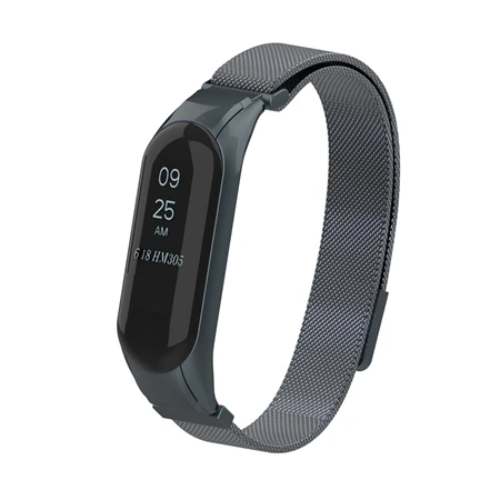 Dark Gray YUEDAER цветной mi Band 3 металлический ремешок для Xiaomi mi Band 3 mi lanese Loop браслет mi Band 3 Correa mi Band 3 аксессуары на магните - Цвет: Dark Gray