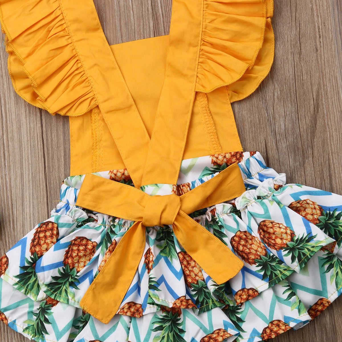 

Cute Newborn Baby Girl Rompers Summer Baby Clothing Pineapple Print Toddler Infant Jumpsuit Playsuit Sunsuit