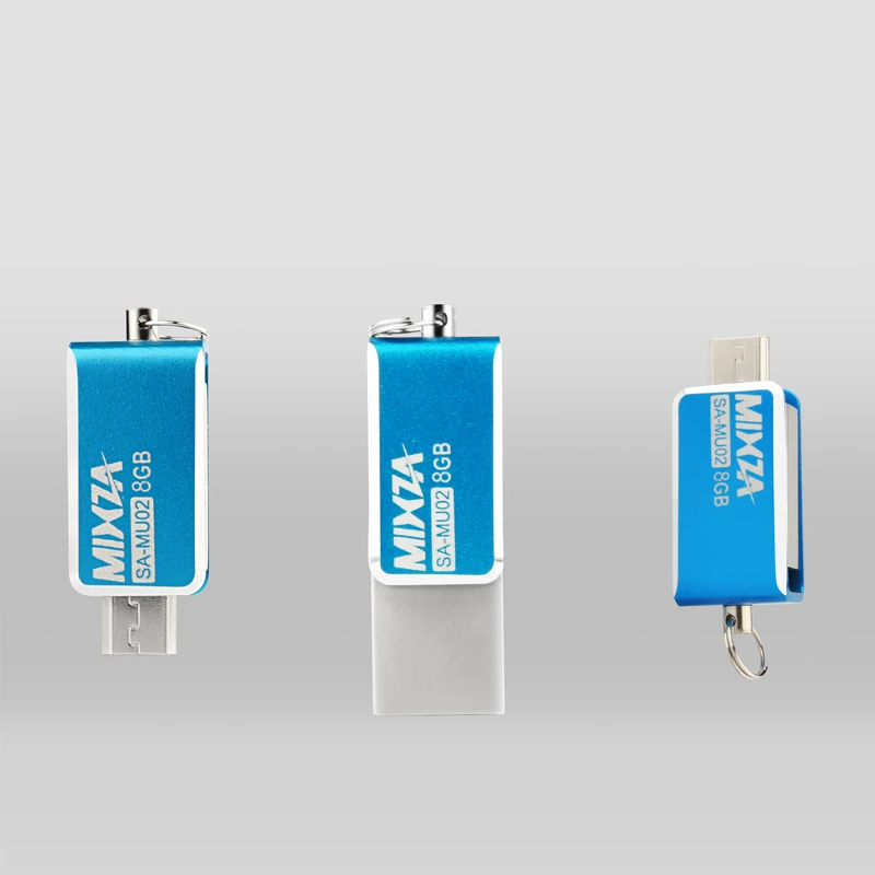 Новые модные mixza двойной разъем OTG USB Flash Drive 64 ГБ 32 для телефона Android Планшеты PC 16 usb