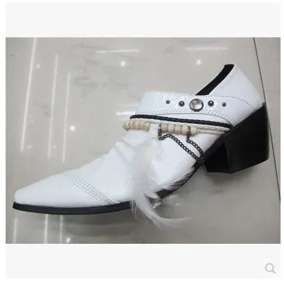 2017 Горячий Продавать мужчины повседневная обувь острым носом квадратный каблук