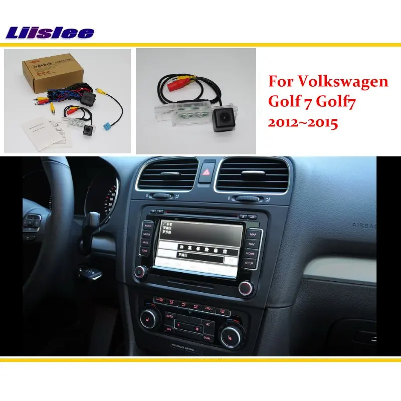 Резервная камера заднего вида для Volkswagen VW Golf 7 Golf7 2012 2013 2014 2015 RCA и оригинальный