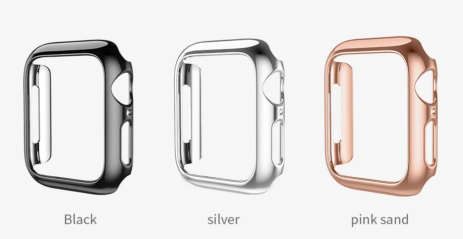 HOCO Ультратонкий жесткий чехол для ПК 40мм 44мм для Apple Watch 5 4 Корпус Разноцветный защитник Пластиковая рамка для серии Iwatch 4