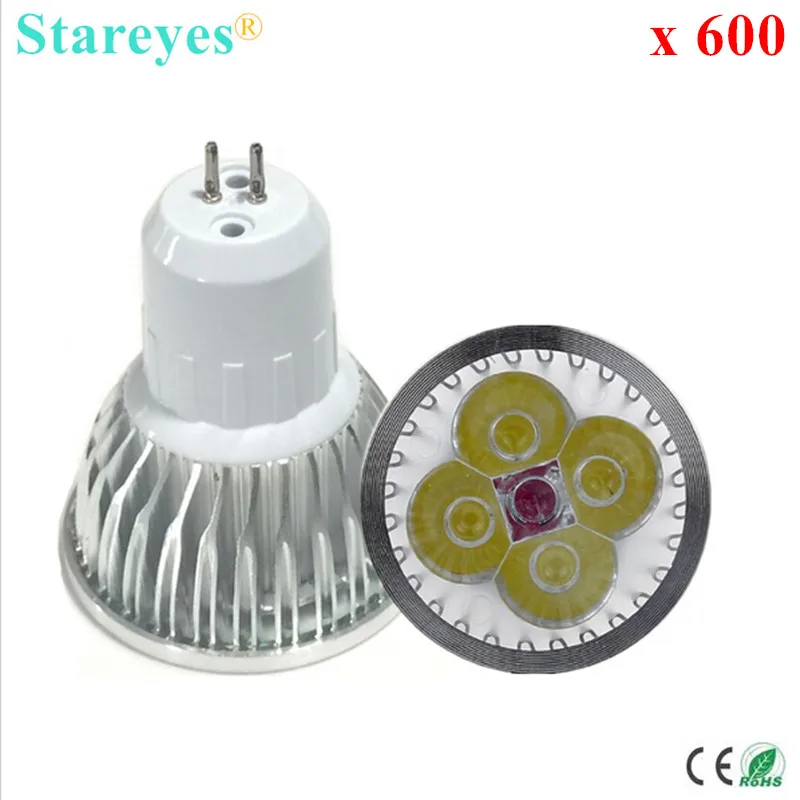 

FedEX Free shipping 600 pcs Dimmable 4W 3W AC110-240V GU5.3 GU10 E27 B22 E14 MR16 (12V) LED Spotlight Downlight bulb LED Lamp