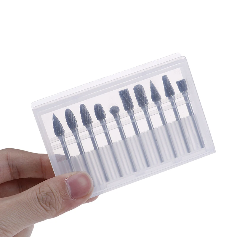 10 шт./компл. Вольфрам Сталь стоматологические боры Лаборатории Заусенцы сверло