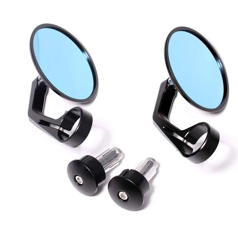 

Cafe Racer Bar End mirror 13mm-18mm Motorcycle mirror for Universal CNC Handle Bar End Rear Side View Mirrors Round Side Mirrors