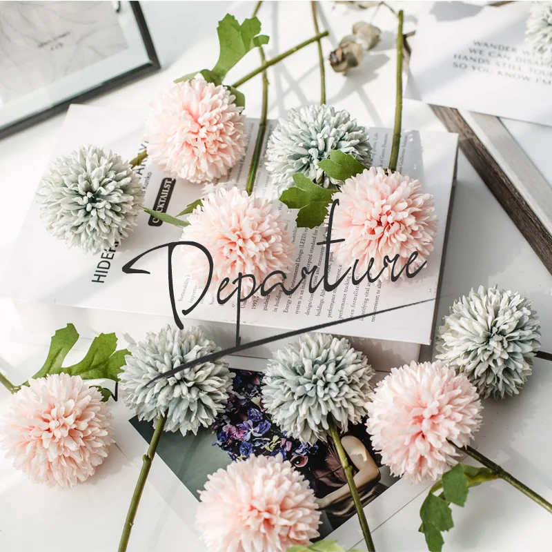 1 шт. искусственный цветок одуванчика Шелковый маленький шар свадебное украшение