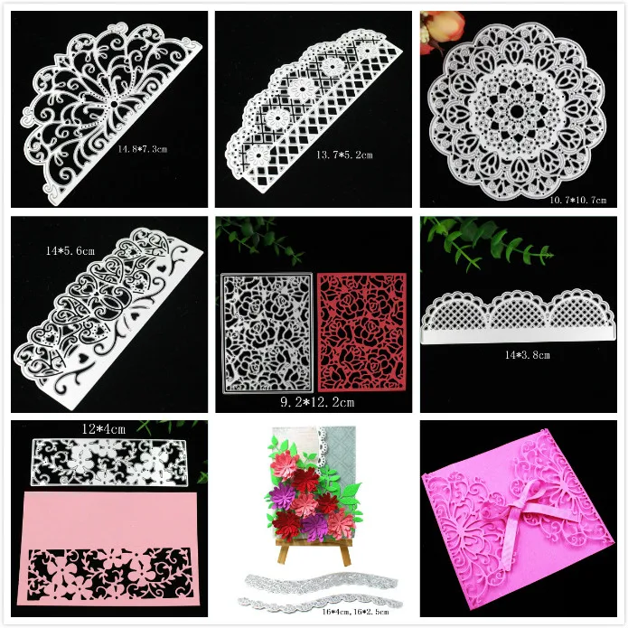 Металлические штампы YPP CRAFT Flourish Cards трафареты для DIY скрапбукинга декоративное