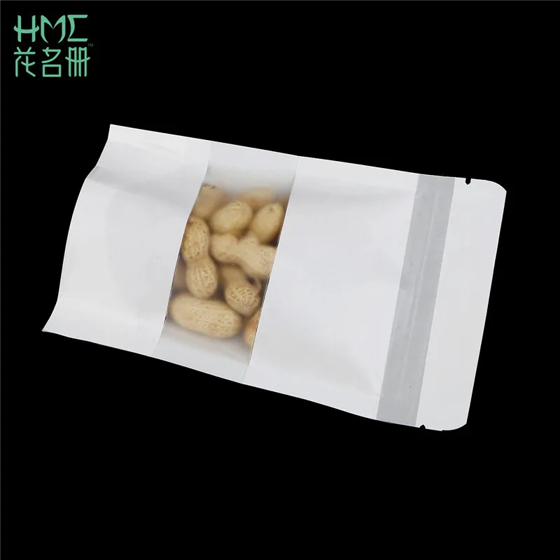 Оптовая продажа 10 шт. белых сумок для поделок Подарочный пакет конфет печенья