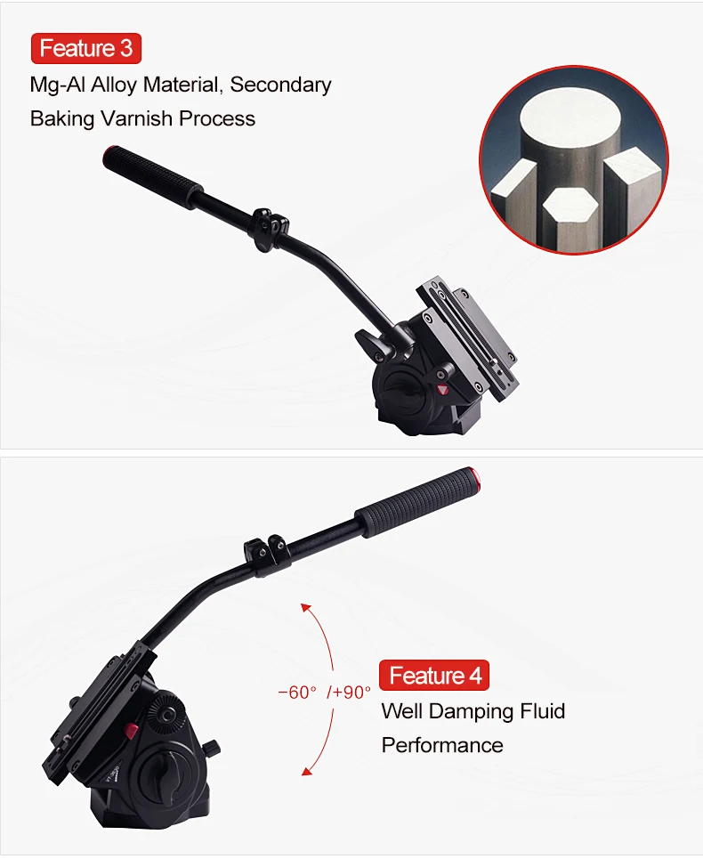 KINGJOY официальный VT-3500+ VT-3530 Профессиональный штатив-Трипод для видеокамеры стабильный демпфирующий штатив Комплект для всех моделей