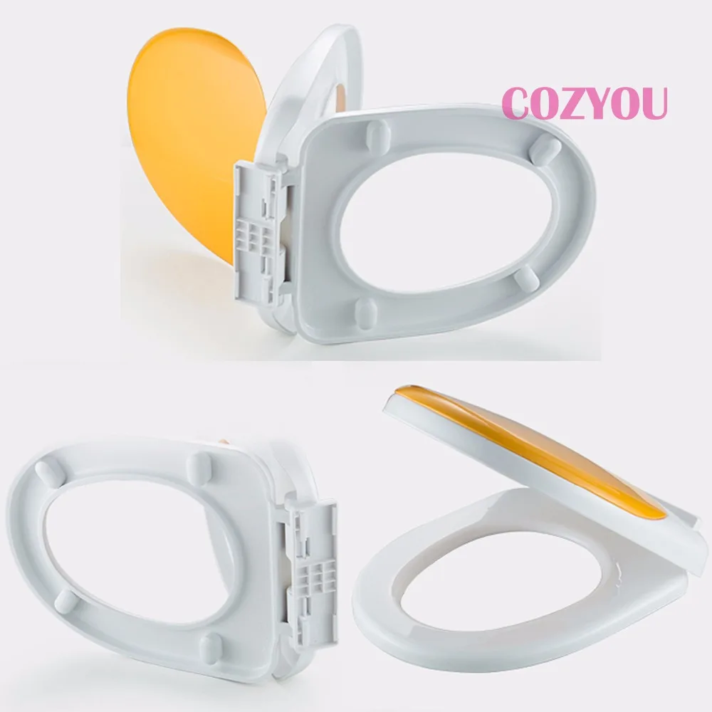 Двухслойное сиденье для унитаза детей и взрослых двойная крышка 7 цветов