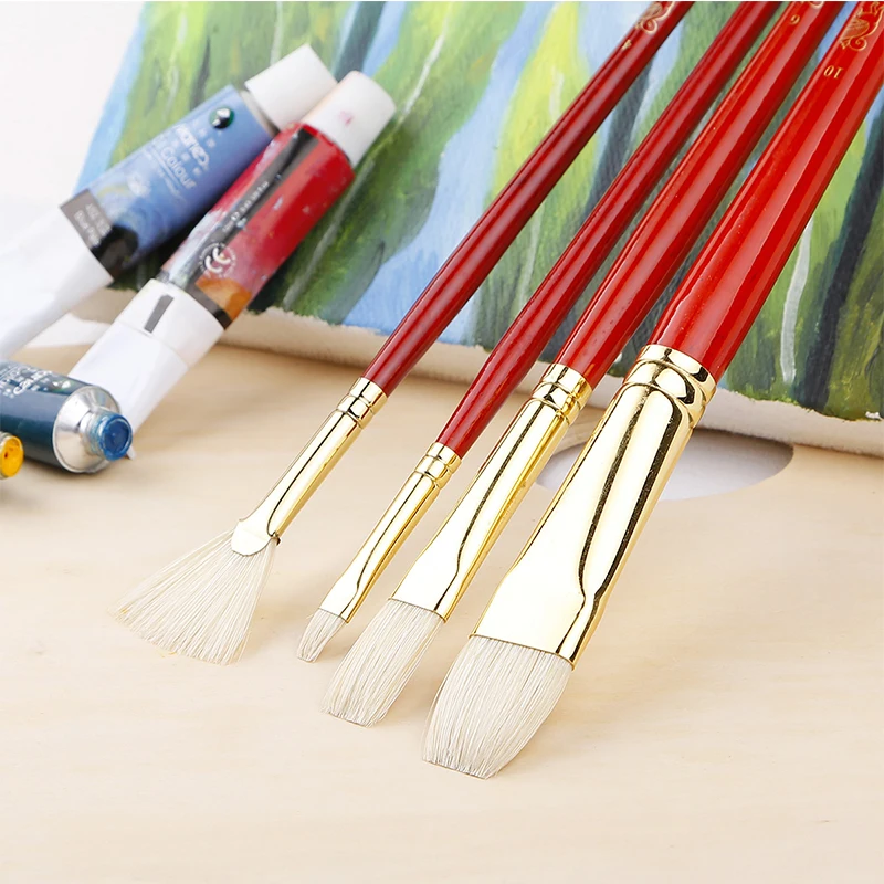 Экстра тонкая щетина Winsor & Newton кисти для рисования маслом профессиональная