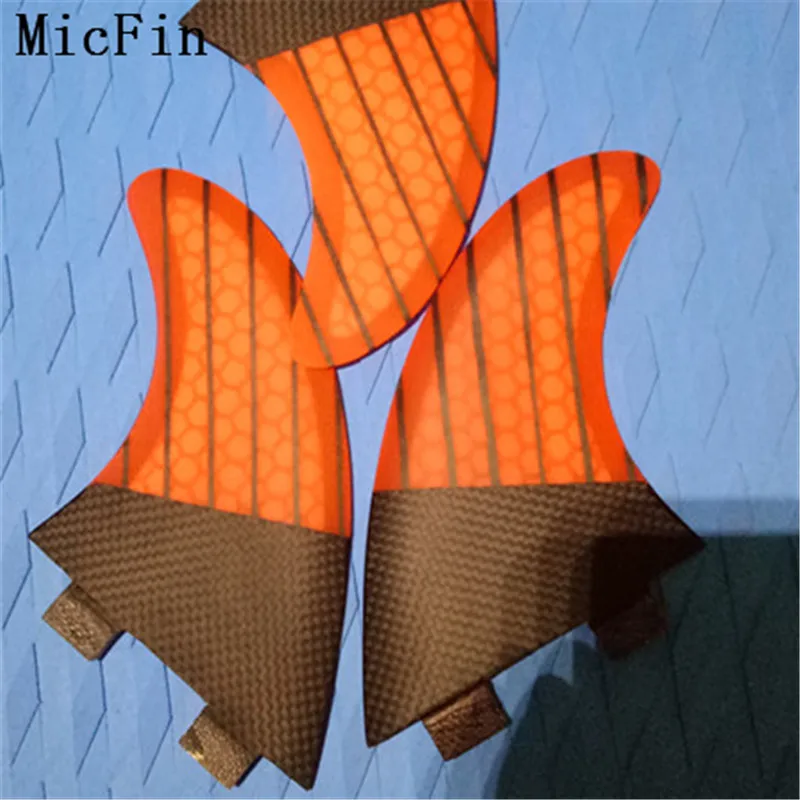 Micfin красные сотовые ребра стеклопластиковые плавники для серфинговой доски
