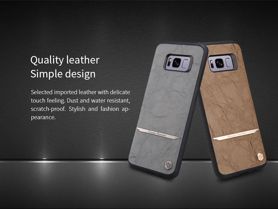 20 шт. мерсье s8 + case nillkin классический pu кожи пк жесткий задняя крышка телефона