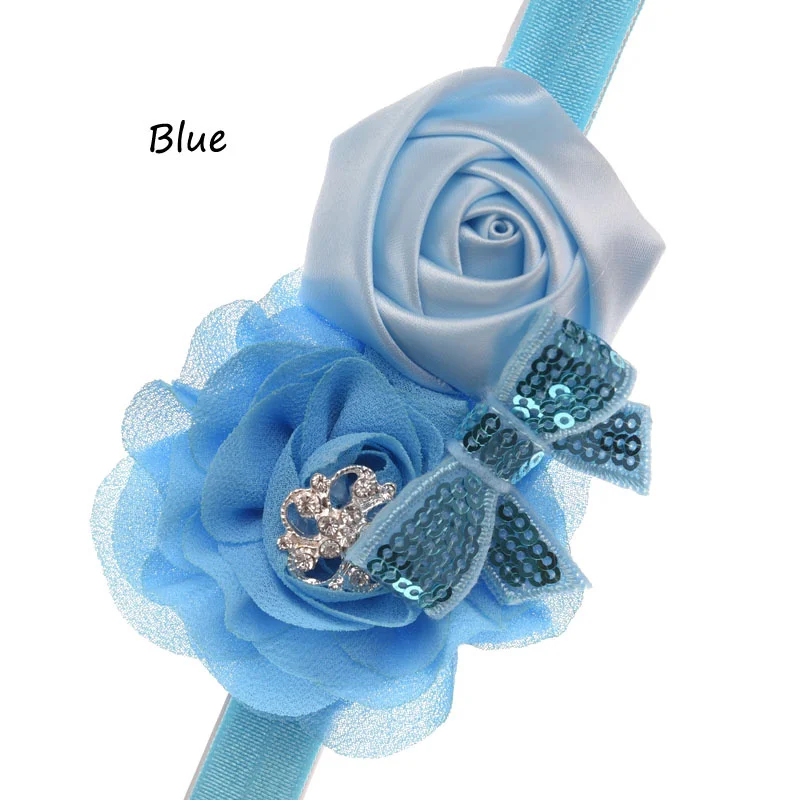 20 шт. изношенный шифон цветы розы бутон Шикарный цветок повязка на голову фото