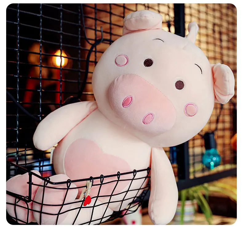 

soft cotton plush toy cute pig plush toy cartoon pig large 80cm soft doll throw pillow Christmas gift b1220