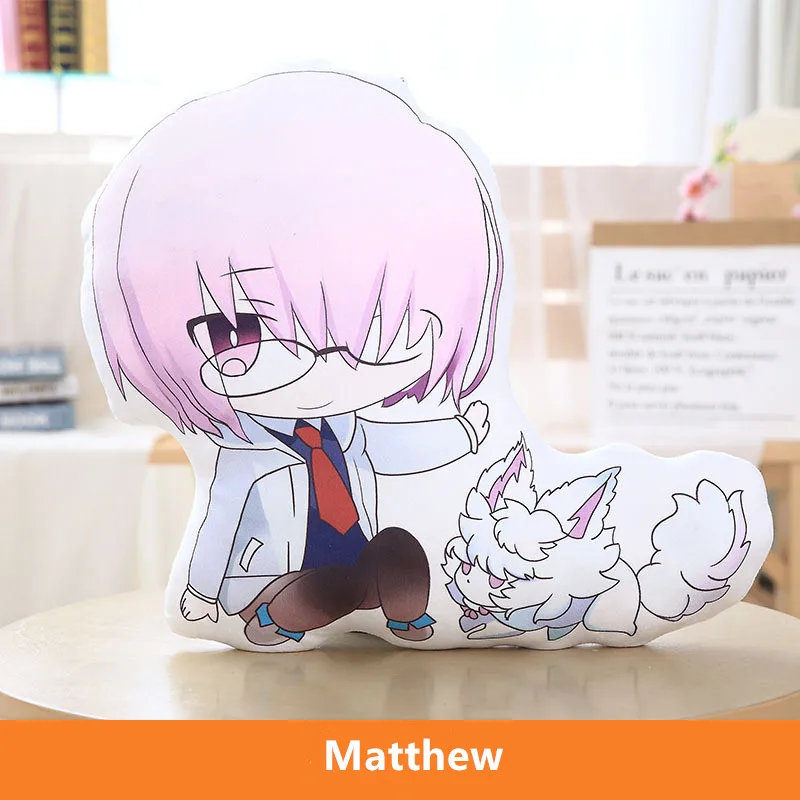 Плюшевые куклы Fate FGO Fate Grand Order Toys Joan of Arc Saber Shielder Matthew Merlin модель подушки 50 см