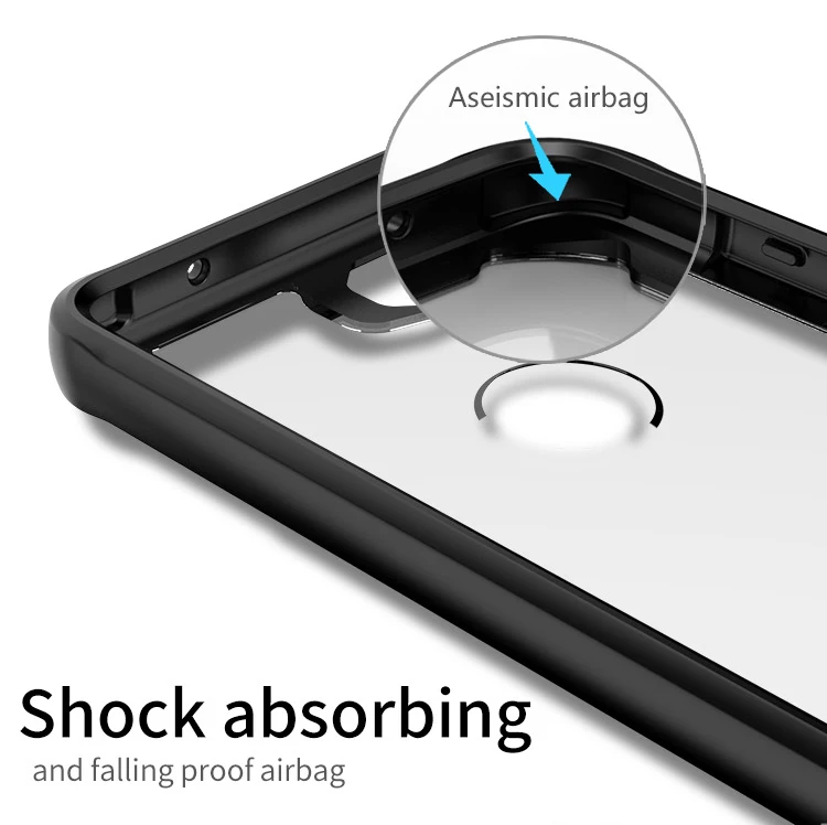 Для Google Pixel 2 Чехол IPAKY Pixel 2 XL силиконовый акриловый Гибридный противоударный Прозрачный чехол для Google Pixel 2 XL чехол