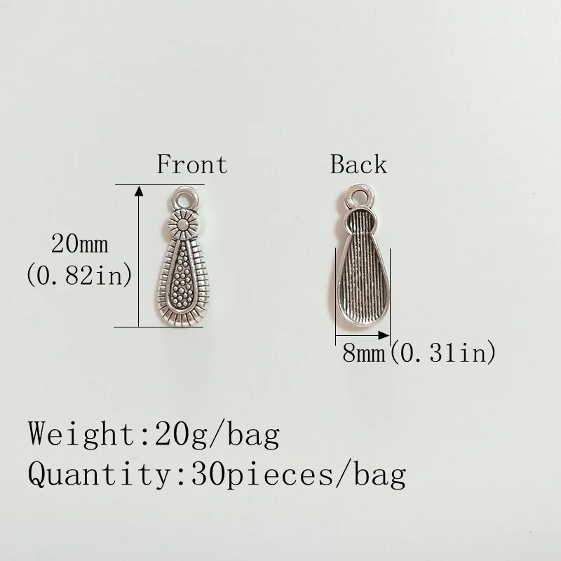 30 шт. 20 мм подвески в форме капли из цинкового сплава|charm pendant|zinc alloycharm pendant diy |