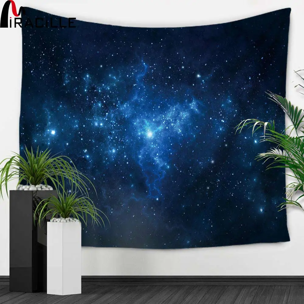 Прямоугольный гобелен Miracille Star Galaxy настенное украшение подвесное пляжное