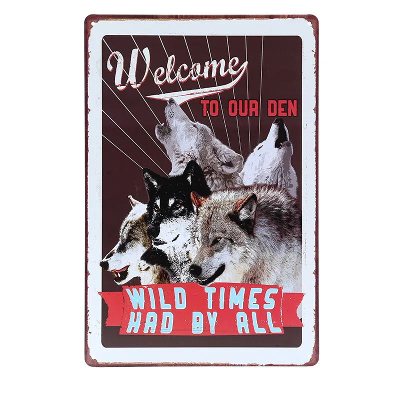 Волк человек пещера собака кошка металлические знаки олень тигр сова животные