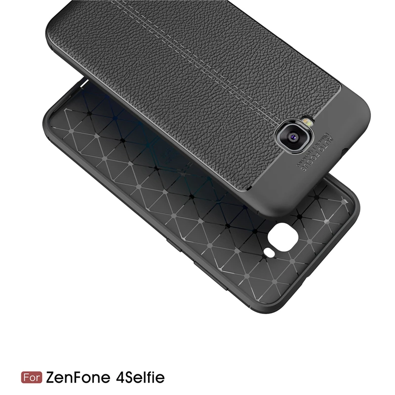 Чехлы для ASUS Zenfone 4 Selfie ZD553KL X00LD ZD 553KL ZD553 KL силиконовый Личи шаблон селфи задняя