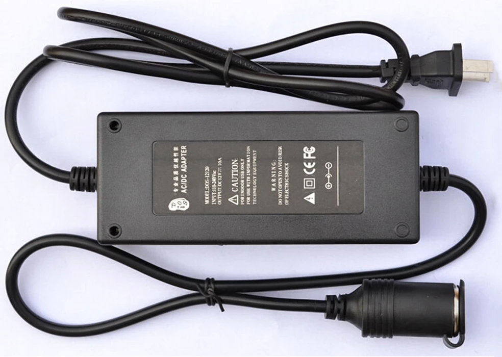 

New 120 W AC100 V - 240 V to DC 12 V Car Cigarette Lighter AC / DC Adapter Converter Transformer DC Power Converter High Quality