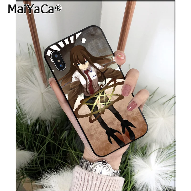 Мягкий высококачественный чехол для телефона MaiYaCa Steins Gate Makise Kurisu из ТПУ Apple iPhone 8 7 6