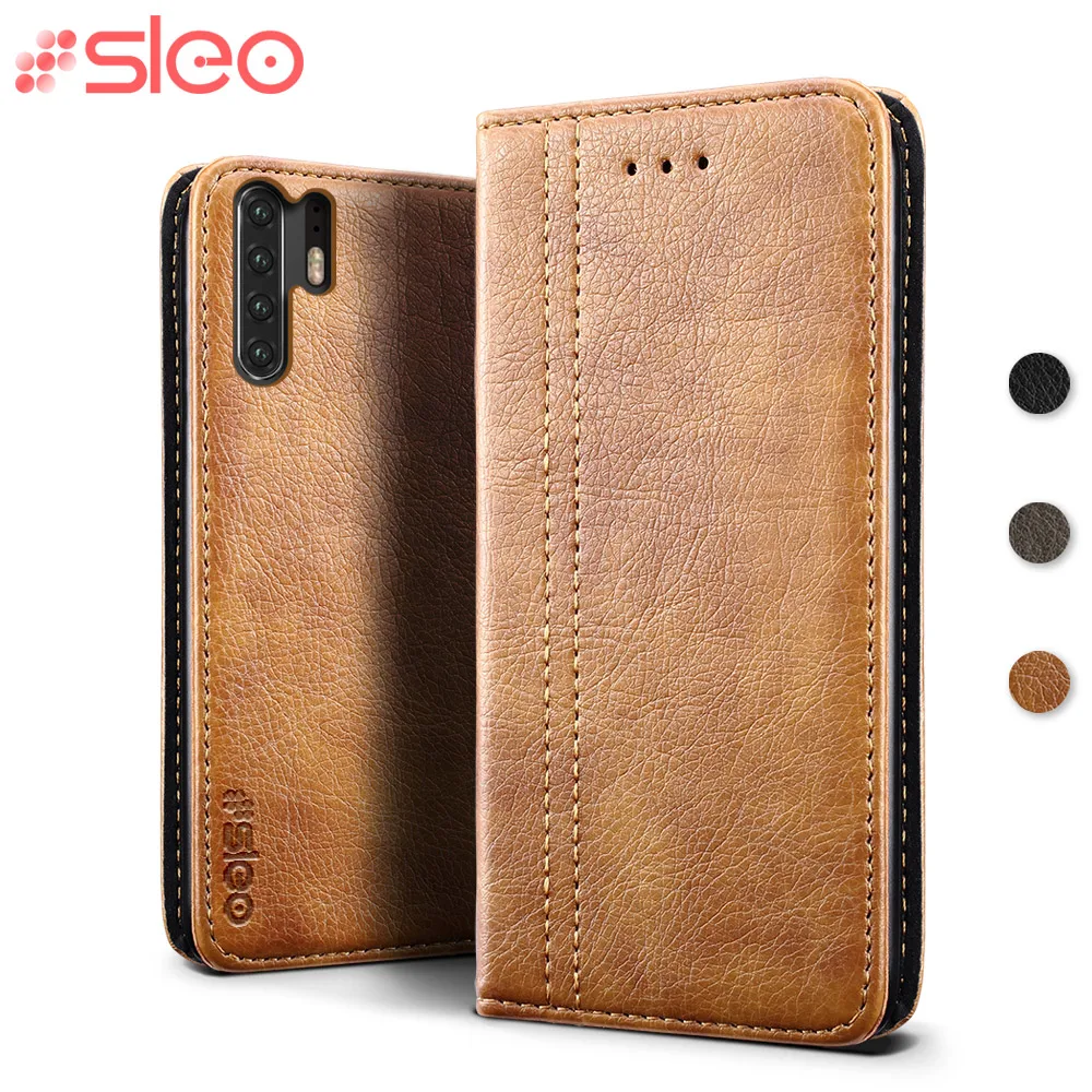 Sleo индивидуальный чехол для huawei P30 Pro Чехол из искусственной кожи с откидной