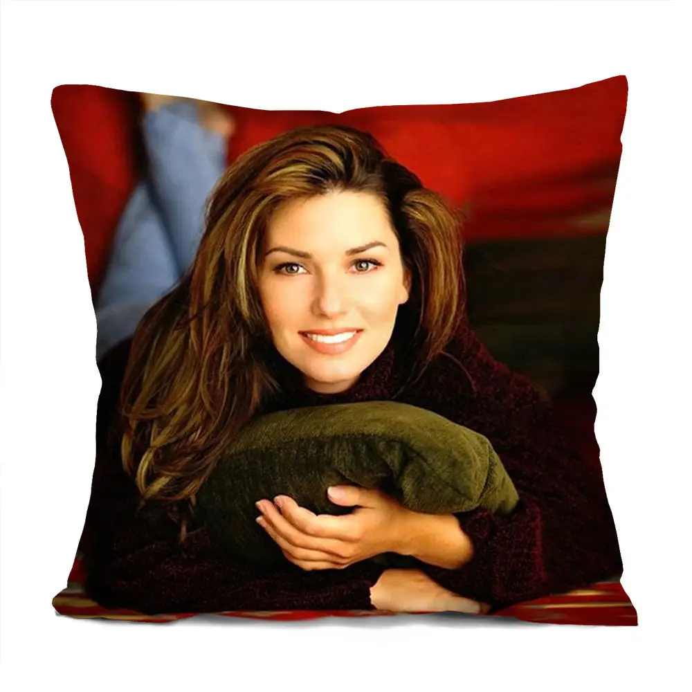 New Shania Twain Cushion Cover Rock Music Throw Pillow Case this Country SoftPolyester Print Square Sham 18&quot | Дом и сад
